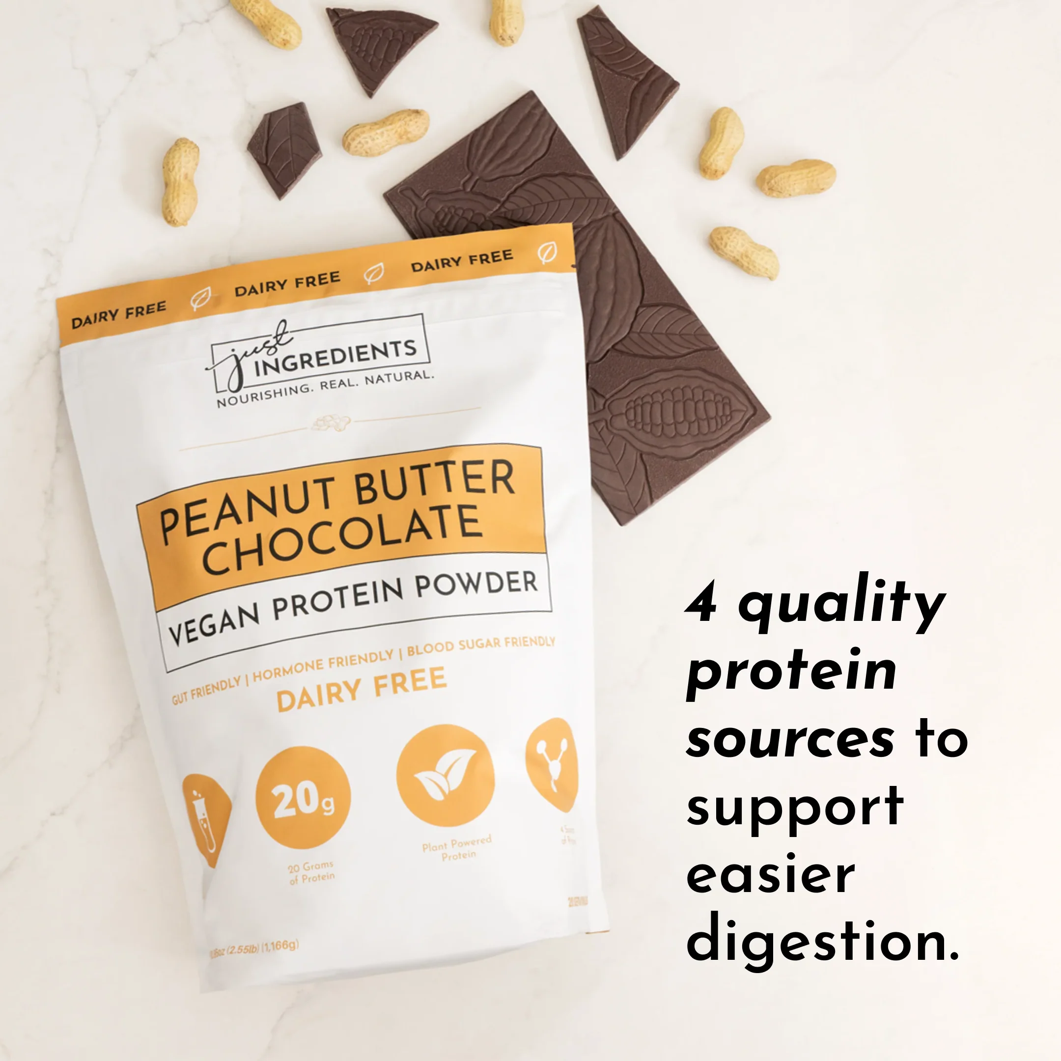 Vegan Peanut Butter Chocolate Protein Powder - Image 3