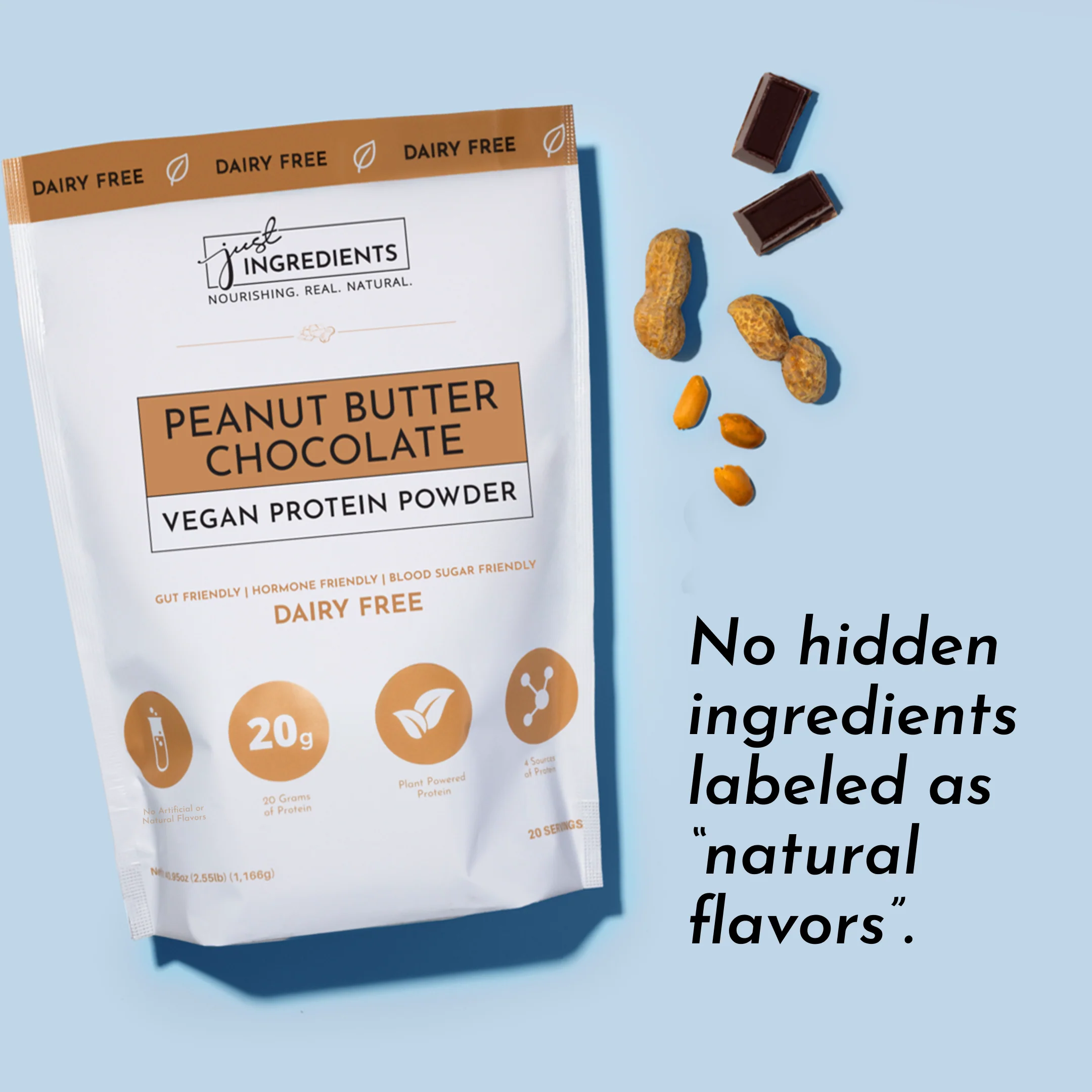 Vegan Peanut Butter Chocolate Protein Powder - Image 5