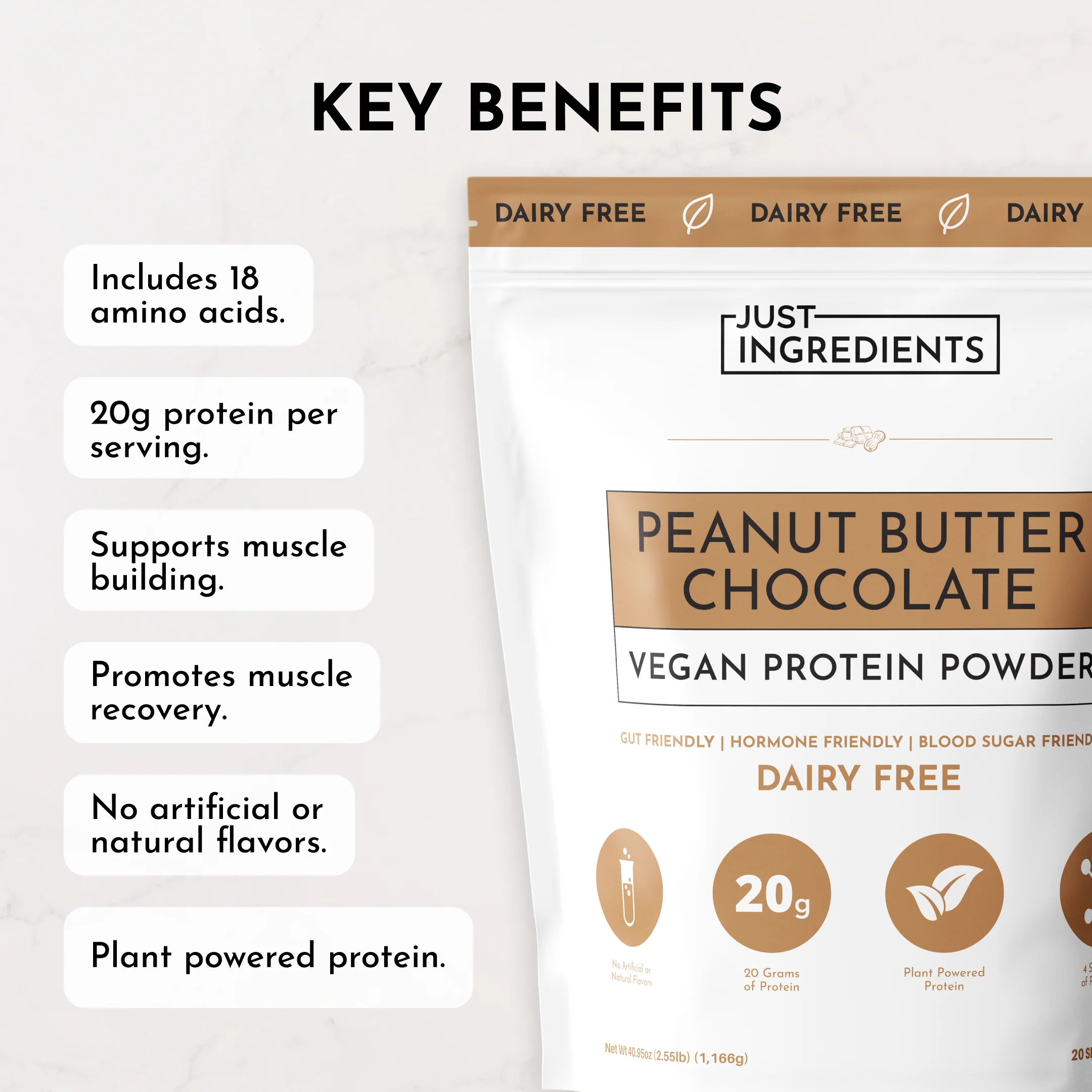 Vegan Peanut Butter Chocolate Protein Powder - Image 8