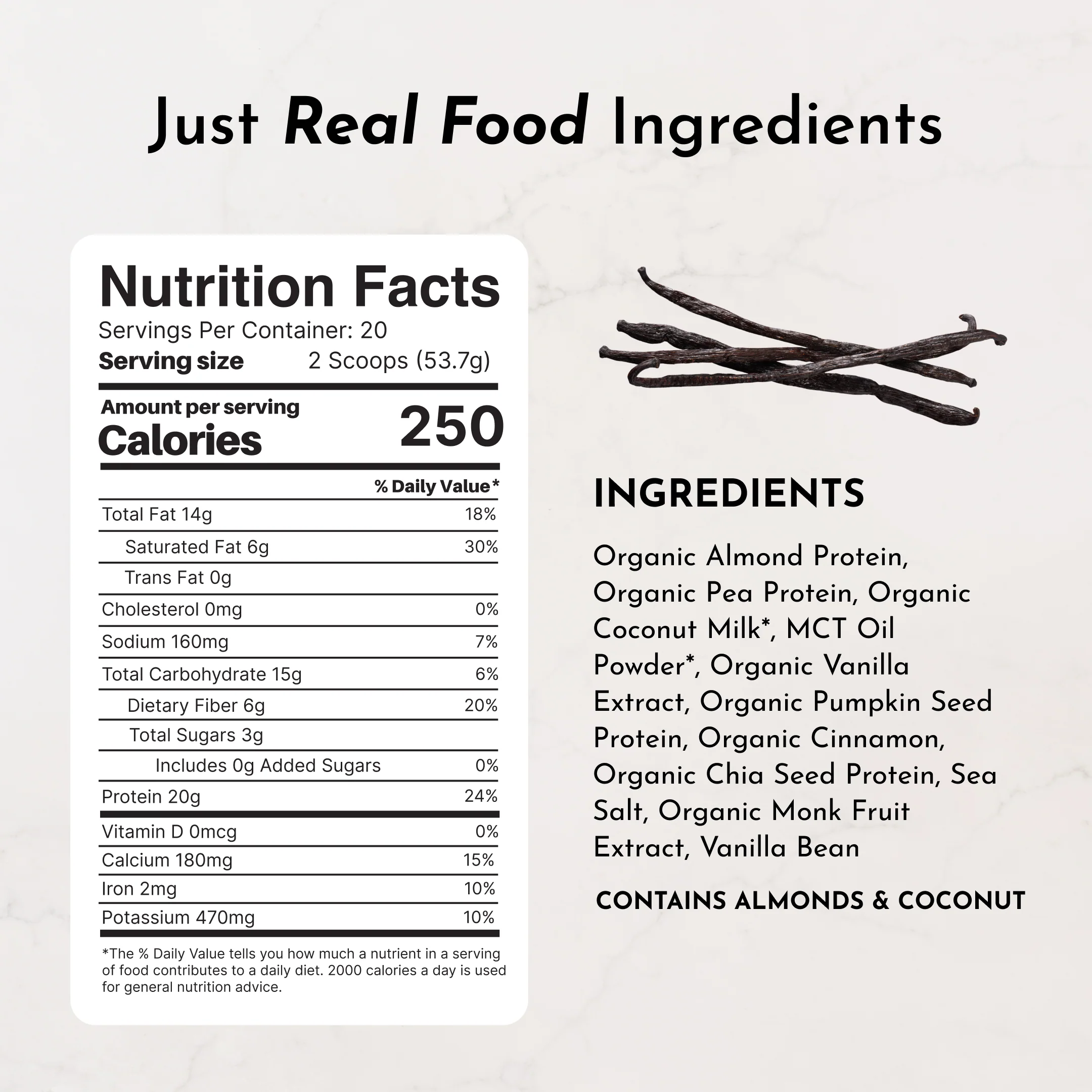 Vegan Vanilla Bean Protein Powder - Image 7