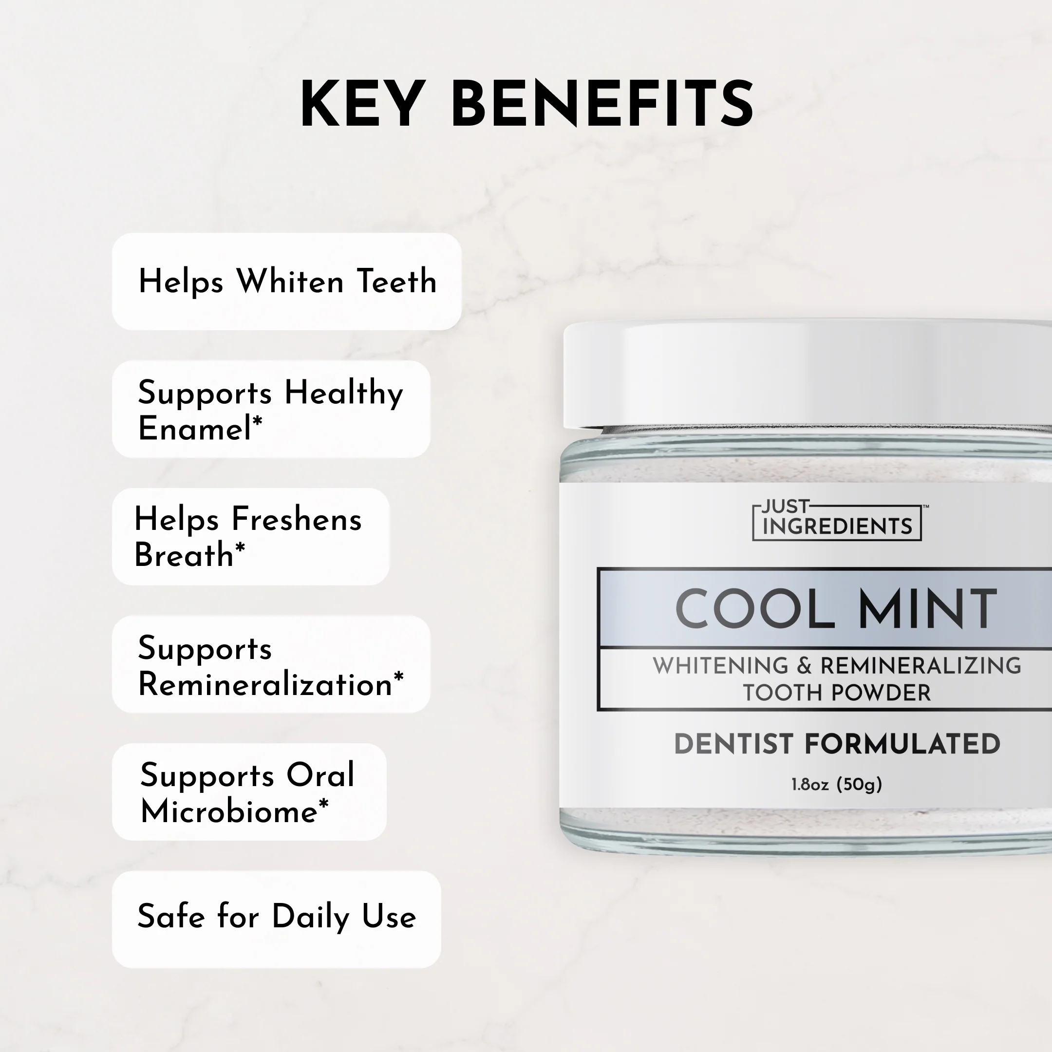 Whitening Remineralizing Tooth Powder (Mint) - Image 4