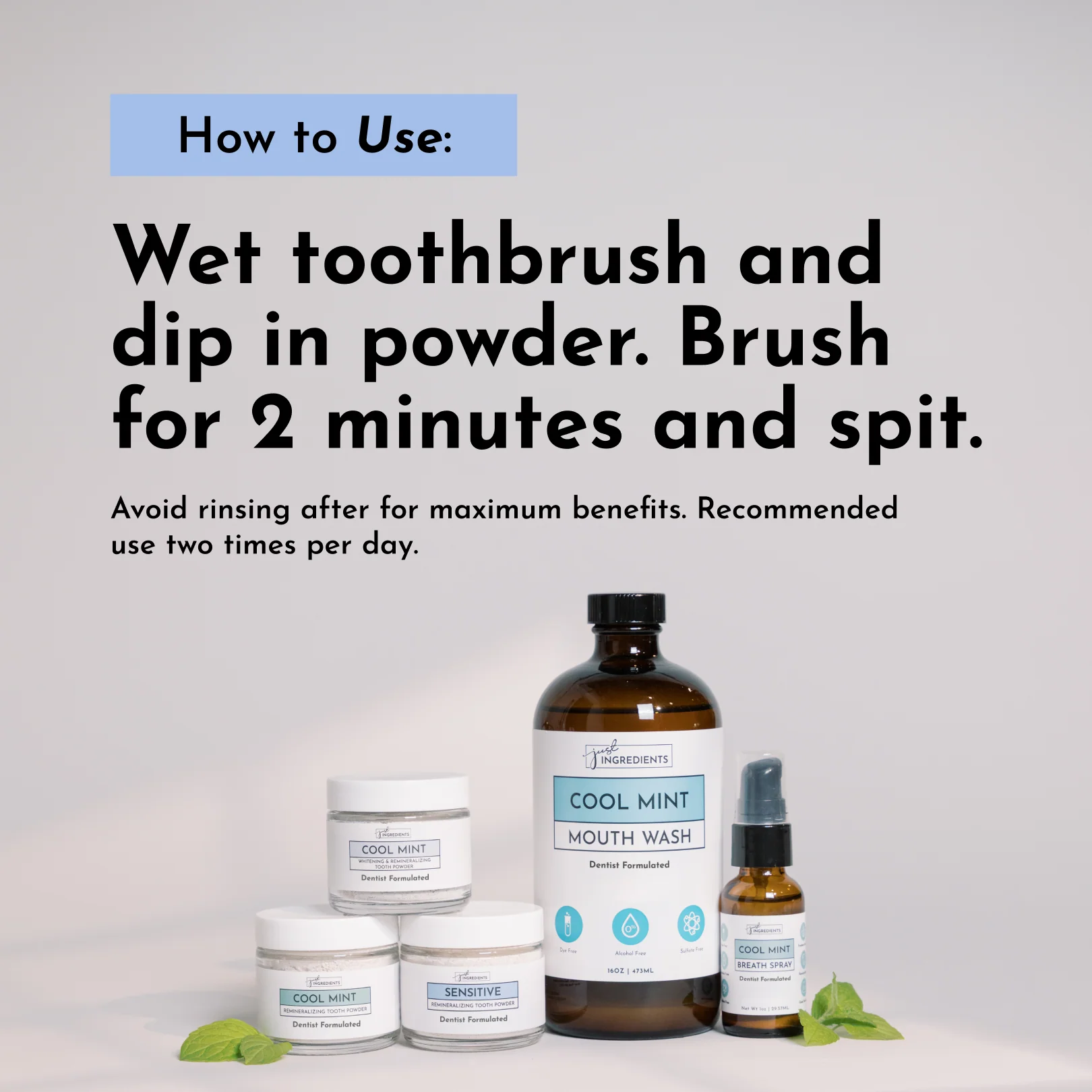 Whitening Remineralizing Tooth Powder (Mint) - Image 7